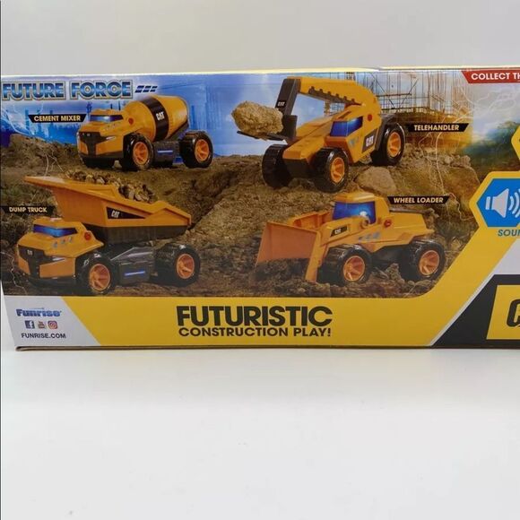 Funrise CAT FUTURE FORCE Wheel Loader NEW MIB Lights And Sounds Toy Vehicle - Picture 9 of 11